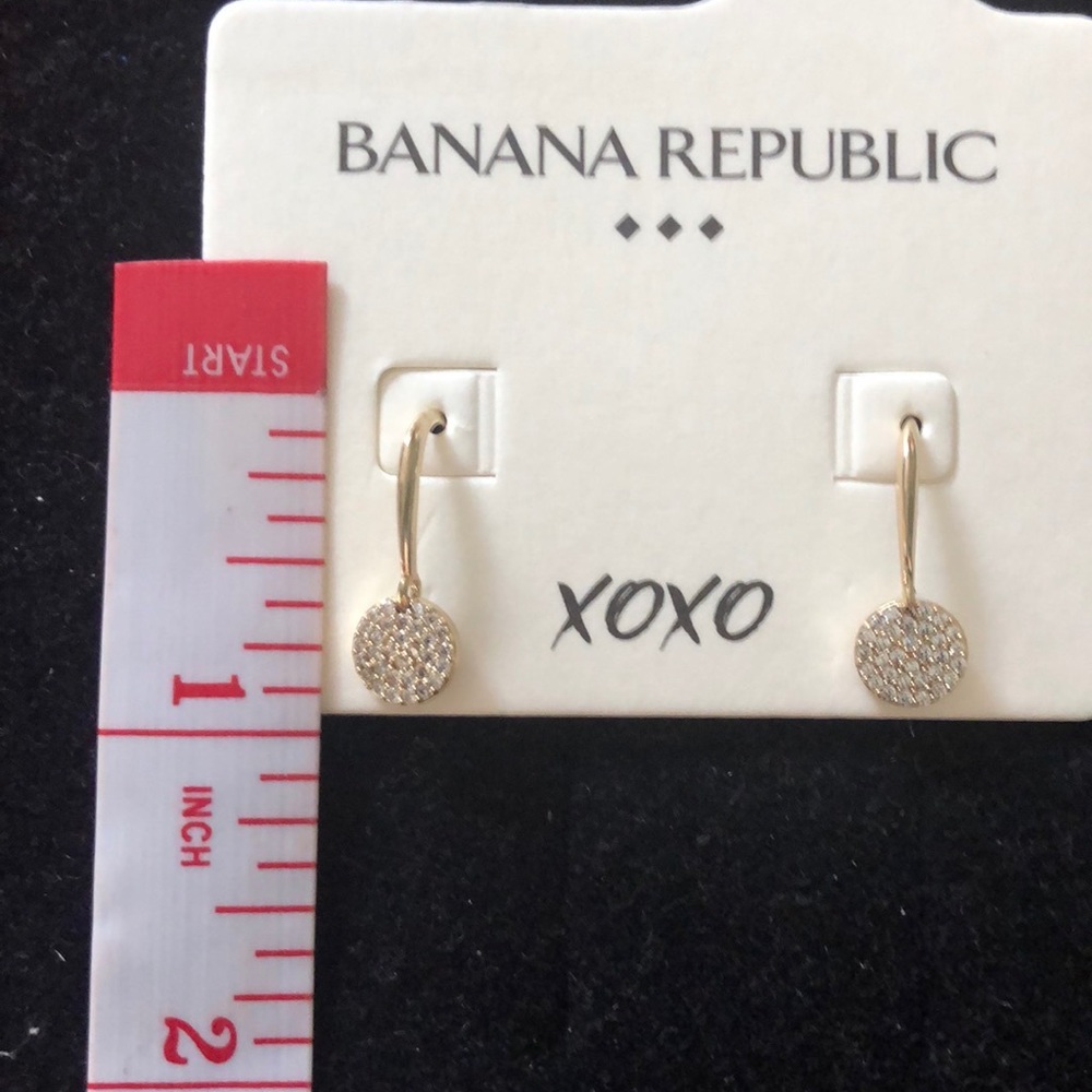 New Banana Republic Pave drop earrings - Picture 4 of 4
